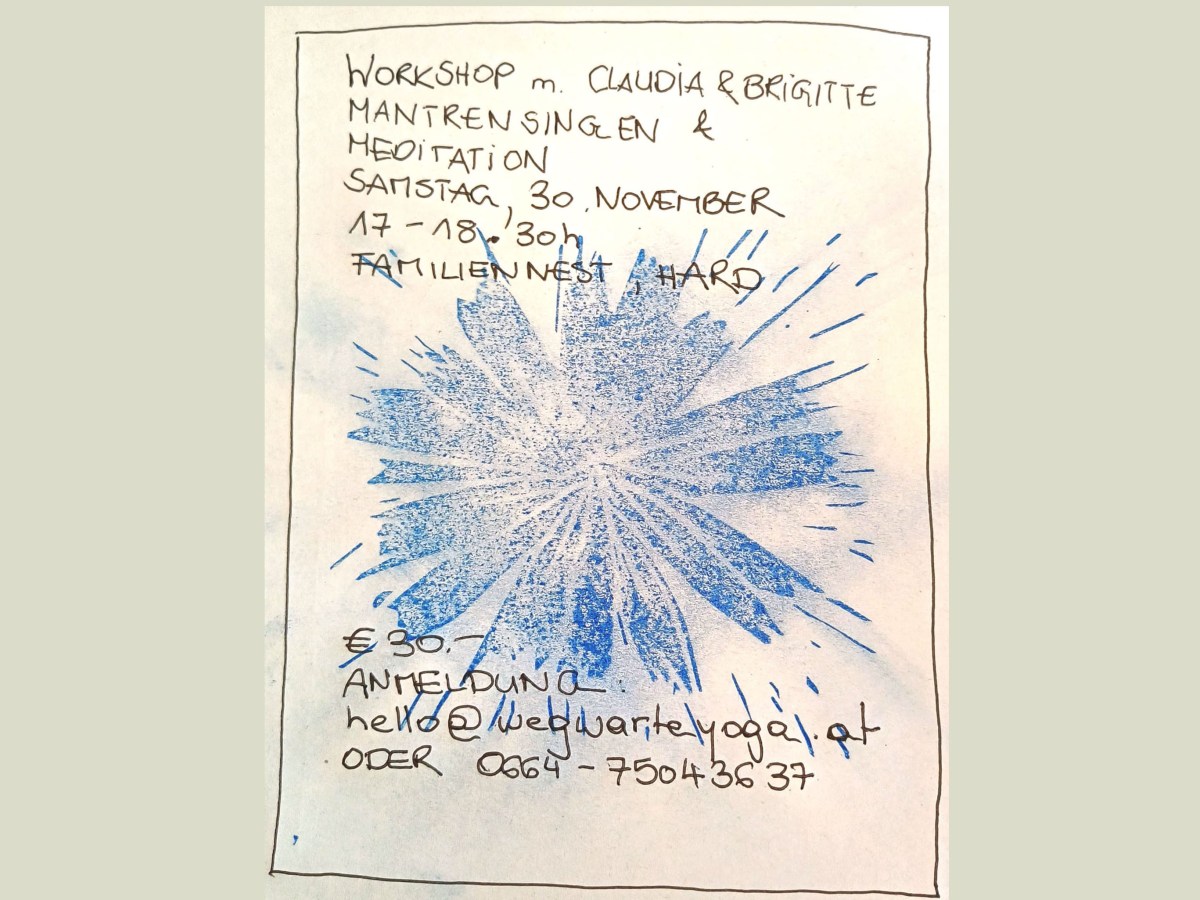30.11.2024 Mantrensingen und&nbsp;Meditation