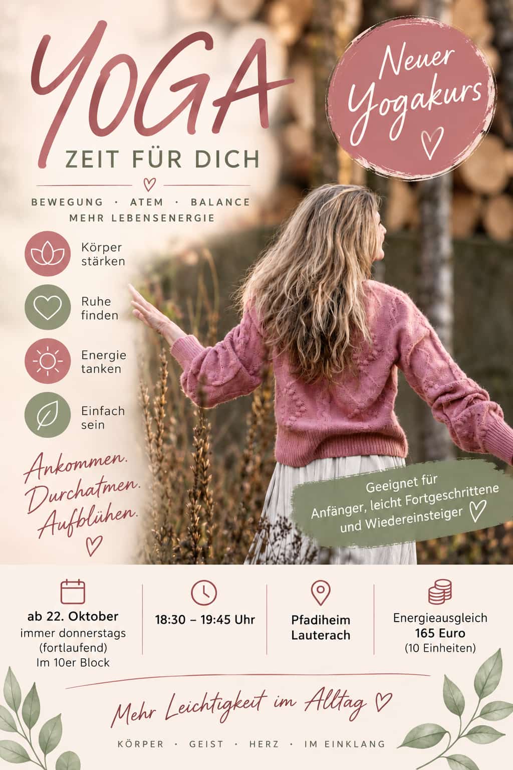 Yoga Kurs Donnerstag&nbsp;Lauterach